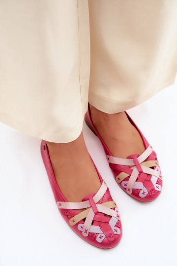 Bailarinas Tem que serciejka P7542-15 cor rosa