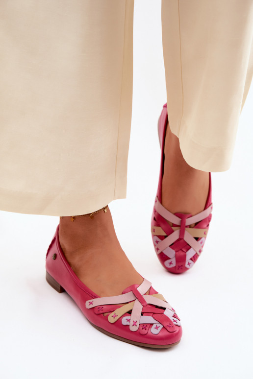 Bailarinas Tem que serciejka P7542-15 cor rosa