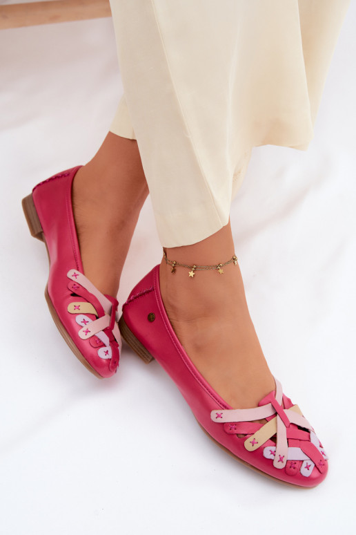 Bailarinas Tem que serciejka P7542-15 cor rosa