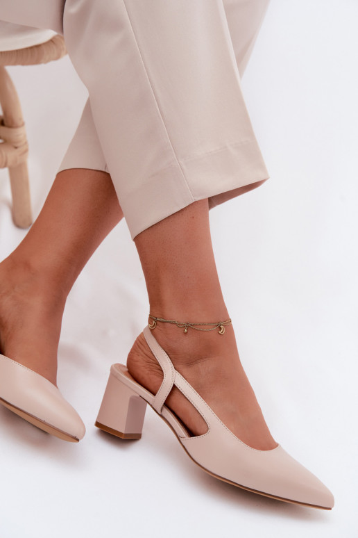 Sandálias femininas com salto Sergio Leone SK472 KremoParay cor rosa