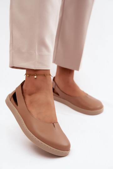 Bailarinas Barefoot Zazoo 10217 na cor cappuccino 2