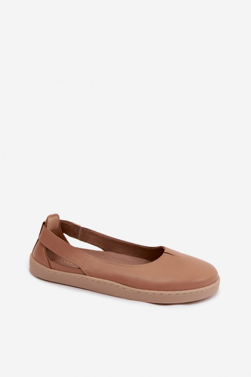 Bailarinas Barefoot Zazoo 10217 na cor cappuccino