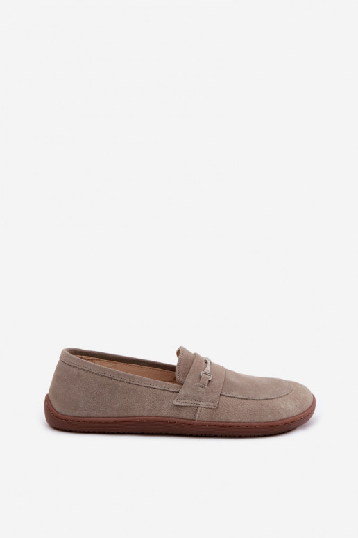 Mocassins de camurça cor cappuccino Barefoot Zazoo 322