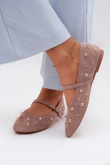 Bailarinas Com decoração I Tirasem bege Cuddly 2