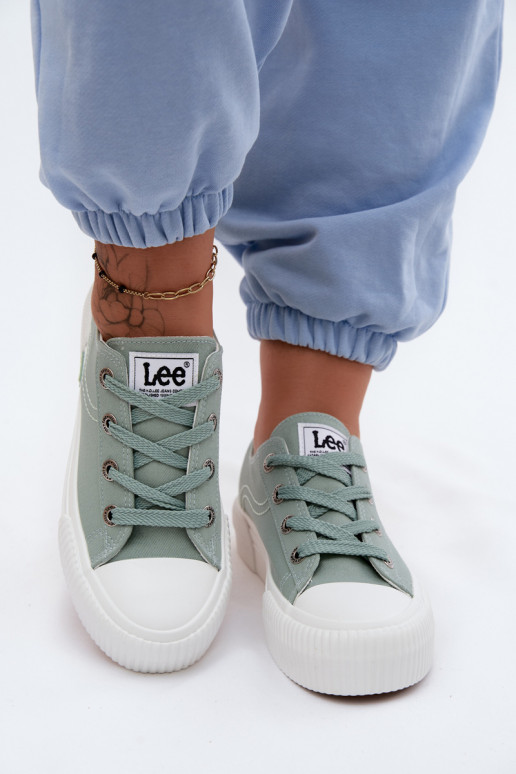 Sapatos de lazer com uma plataforma LEE ISLA C EMOMEN LOEM 50261002.98K cor menta