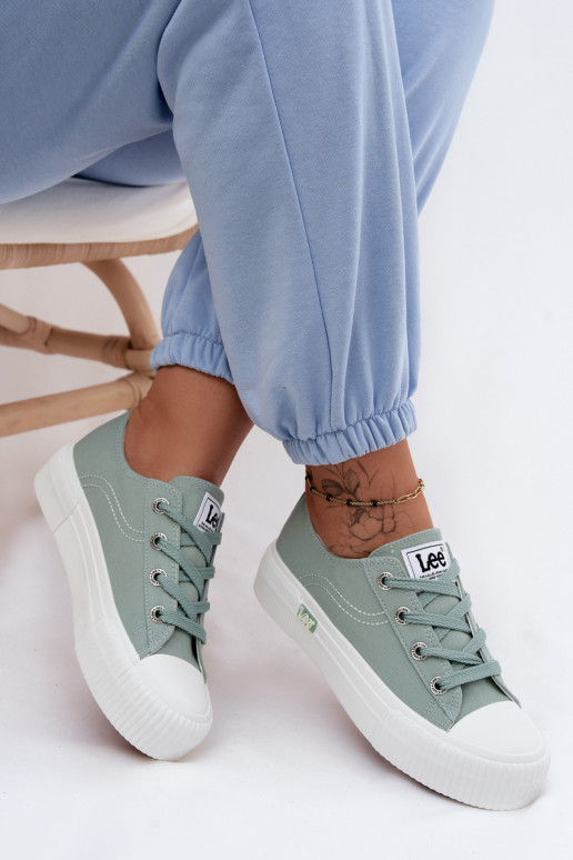 Sapatos de lazer com uma plataforma LEE ISLA C EMOMEN LOEM 50261002.98K cor menta
