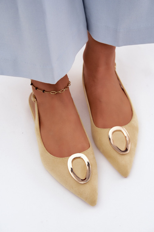 Sandálias femininas com salto largo com enfeites cor amarela Sparkle