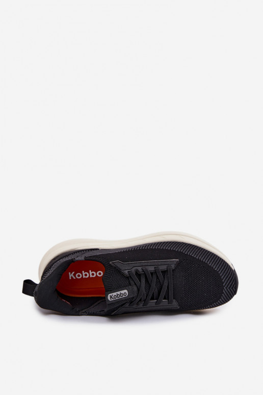 tênis para homens  À modalo de tênis Um modelo atraente com uma plataforma Kobbo 102421 cor preta