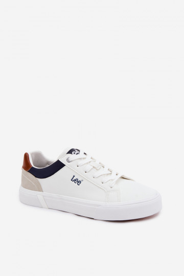 Sapatos casuais masculinos LEE BRIXTON MEN LOEM 50261024.1FG cor branca