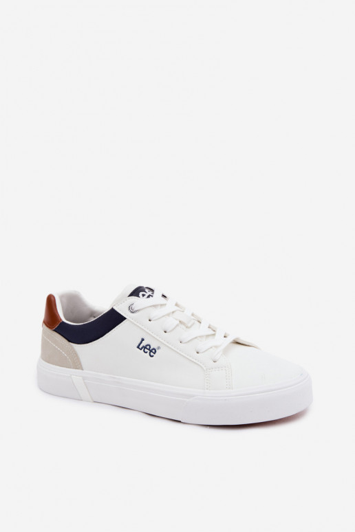 Sapatos casuais masculinos LEE BRIXTON MEN LOEM 50261024.1FG cor branca