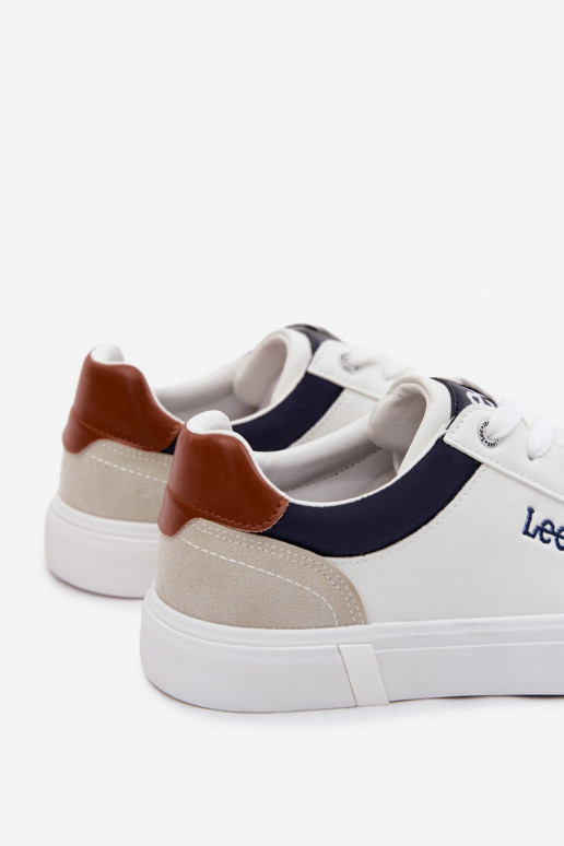 Sapatos casuais masculinos LEE BRIXTON MEN LOEM 50261024.1FG cor branca