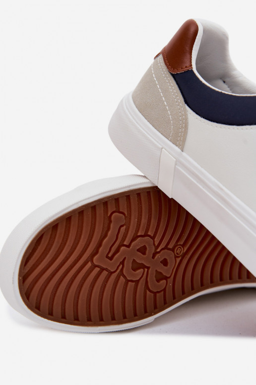 Sapatos casuais masculinos LEE BRIXTON MEN LOEM 50261024.1FG cor branca