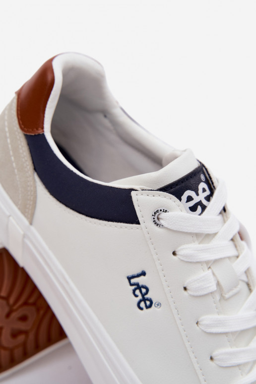 Sapatos casuais masculinos LEE BRIXTON MEN LOEM 50261024.1FG cor branca