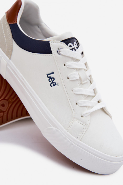 Sapatos casuais masculinos LEE BRIXTON MEN LOEM 50261024.1FG cor branca