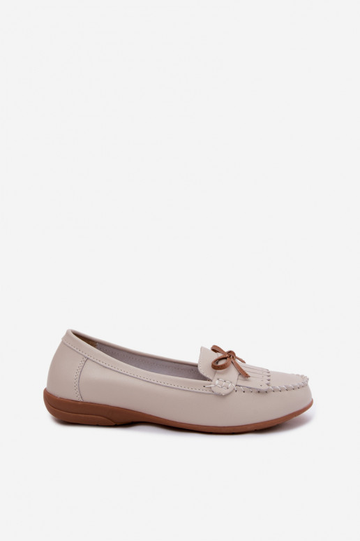 mocassins femininosHabilitadoturalnej Skóry bege Vantae