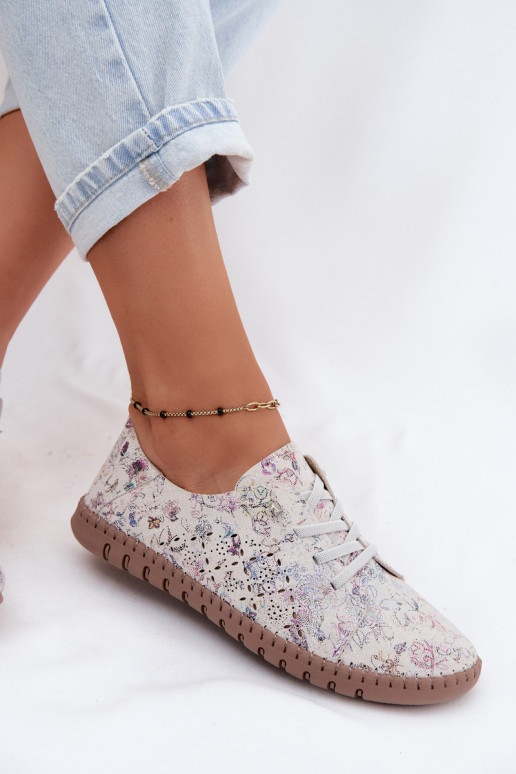 com elementos abertos Estampado sapatoHabilitadoturalnego de camurçau Cores diferentes Flaria
