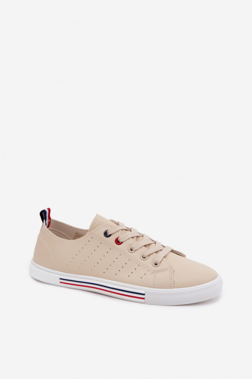 sapatos casuais Tênis FemininoImitacji Skóry bege Tulum