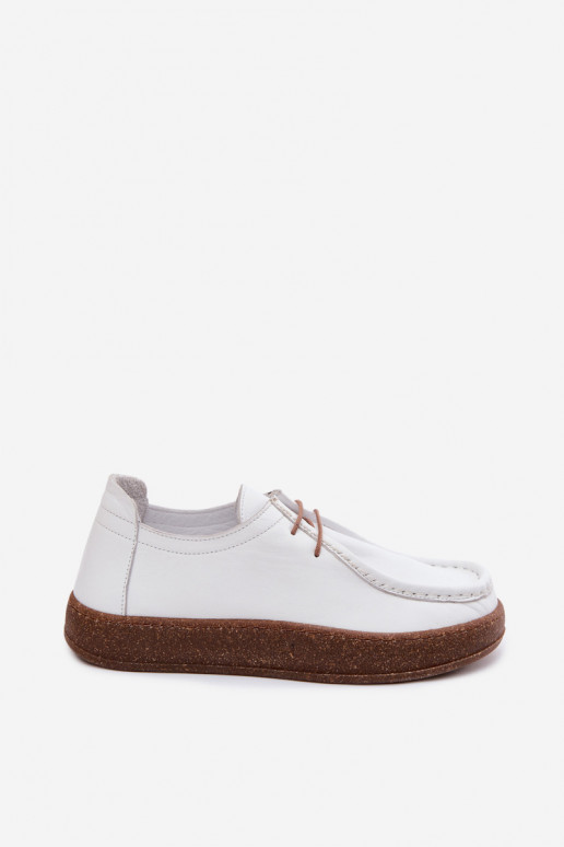 sapato FemininoHabilitadoturalnej Skóry Artiker 58C2628 cor branca