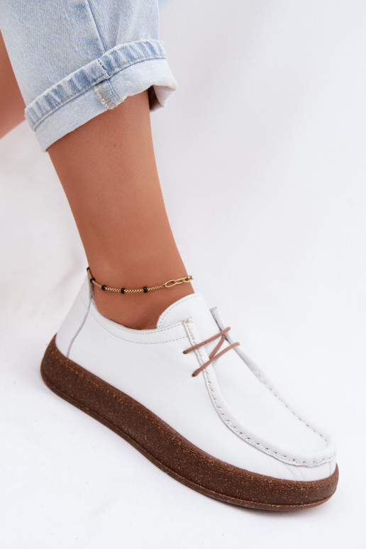 sapato FemininoHabilitadoturalnej Skóry Artiker 58C2628 cor branca