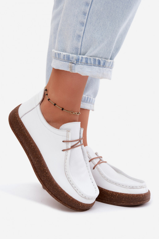 sapato FemininoHabilitadoturalnej Skóry Artiker 58C2628 cor branca