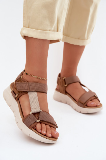 Sandálias femininas marrons de estilo esportivo Artiker 58C1231 2
