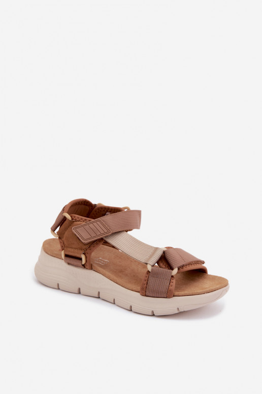 Sandálias femininas marrons de estilo esportivo Artiker 58C1231