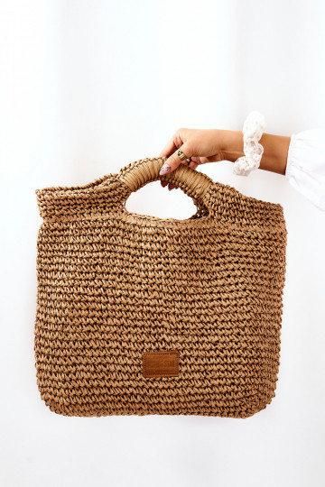 Grande bolsa de mão feminina Big Star JJ574103 marfim