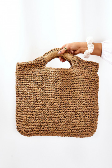 Grande bolsa de mão feminina Big Star JJ574103 marfim 2