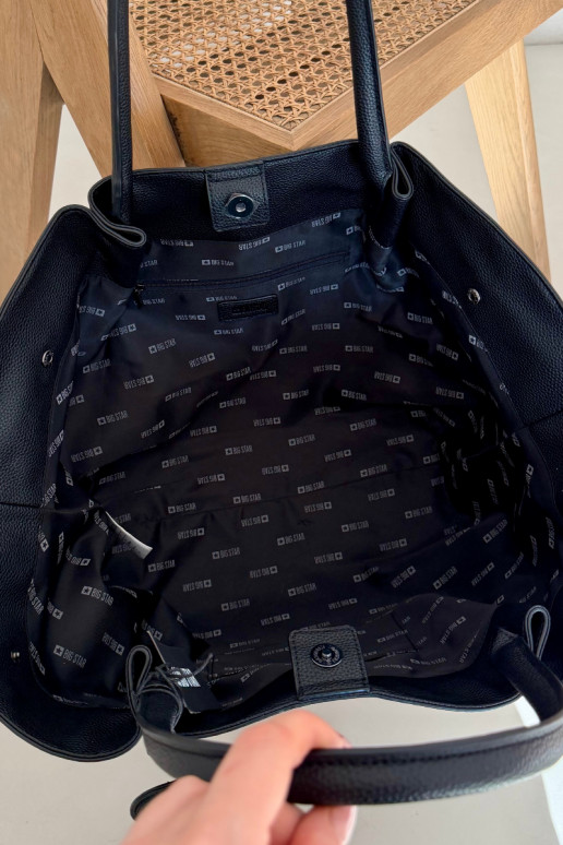 Grande Bolsa feminina Comprador Big Star SS574005 preto