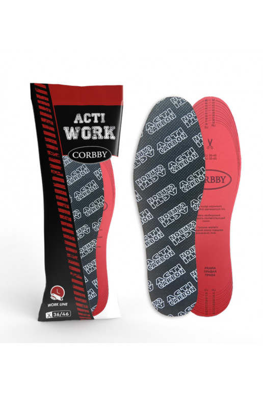 CORBBY ACTI INSOLE palmilhas com carvão ativado 36-46