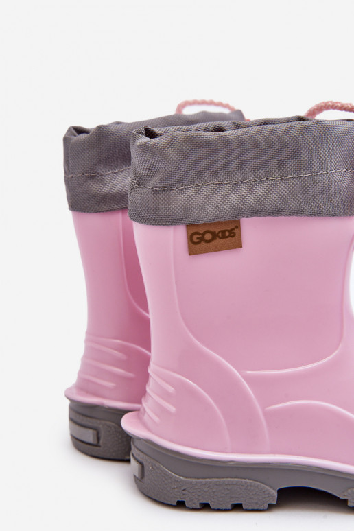 Botas de borracha rosas para crianças GoKids KIMMY 951