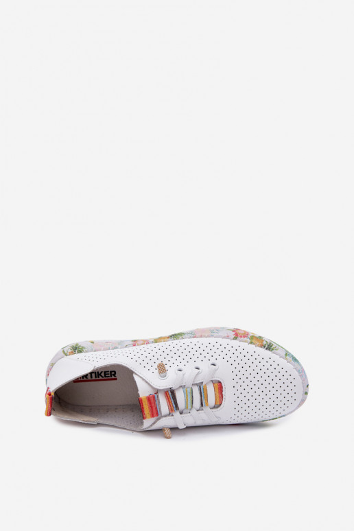 Pele sapato Feminino Habilitado Estampadoj Platformie Artiker 58C0597 cor branca
