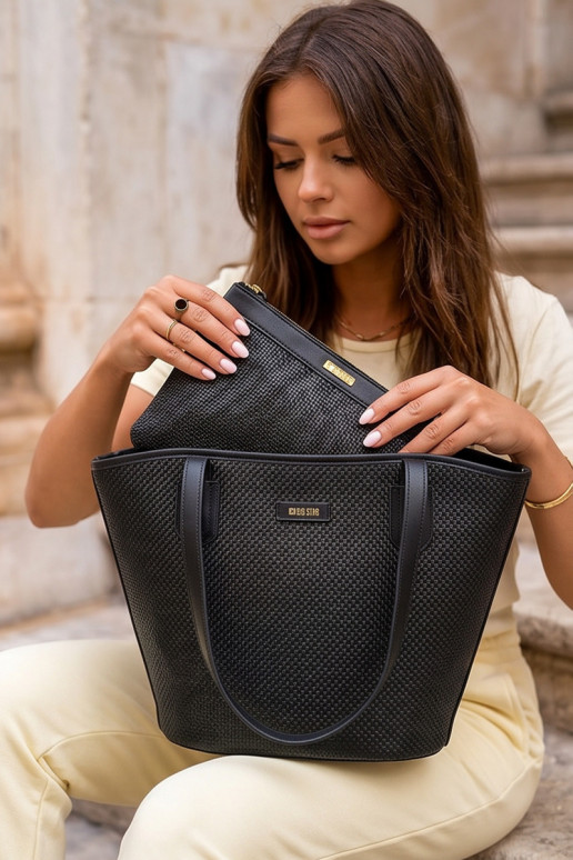 Bolsa/saco com nécessaire Big Star RR574071 preta