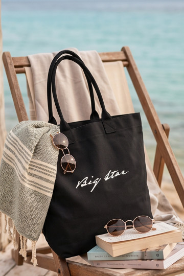 Bolsa de tecido/saco Big Star RR574239 preta 2