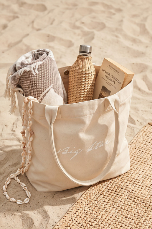 Bolsa de tecido/saco Big Star RR574237 areia clara