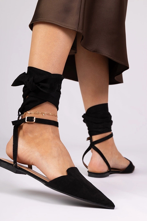 Mules pretas de salto baixo Mella