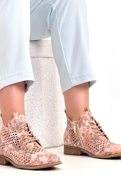 Botins perfurados multicoloridos Potocki