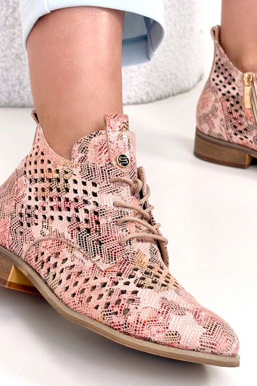 Botins perfurados multicoloridos Potocki