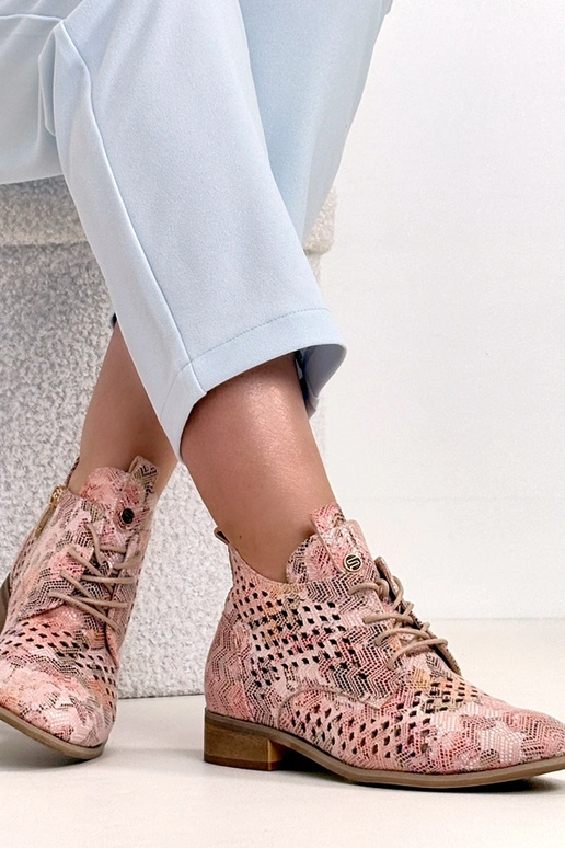 Botins perfurados multicoloridos Potocki