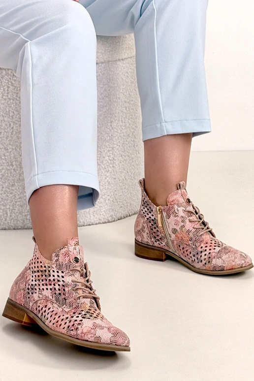 Botins perfurados multicoloridos Potocki