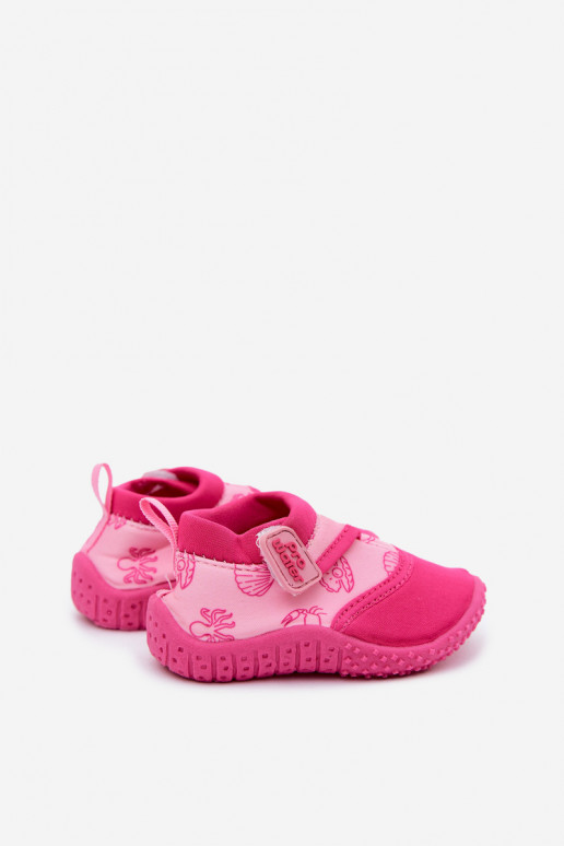 Sapatos infantis rosa com fechos adesivos PROINATER PRO-26-48-101B