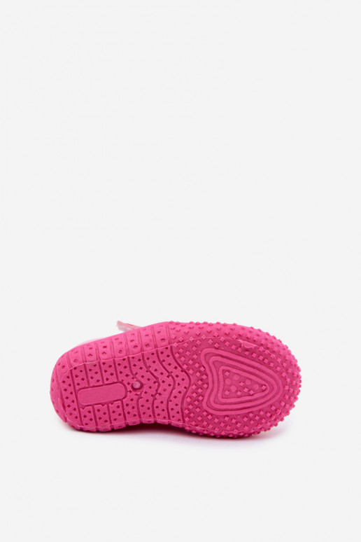 Sapatos infantis rosa com fechos adesivos PROINATER PRO-26-48-101B