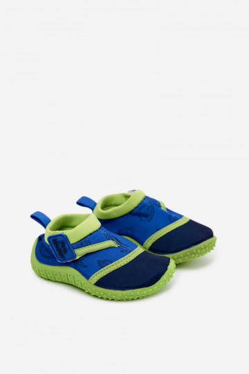Sapatos infantis verdes com fechos adesivos PROINATER PRO-26-48-100B