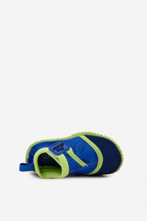 Sapatos infantis verdes com fechos adesivos PROINATER PRO-26-48-100B