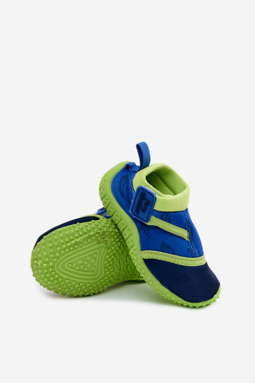 Sapatos infantis verdes com fechos adesivos PROINATER PRO-26-48-100B