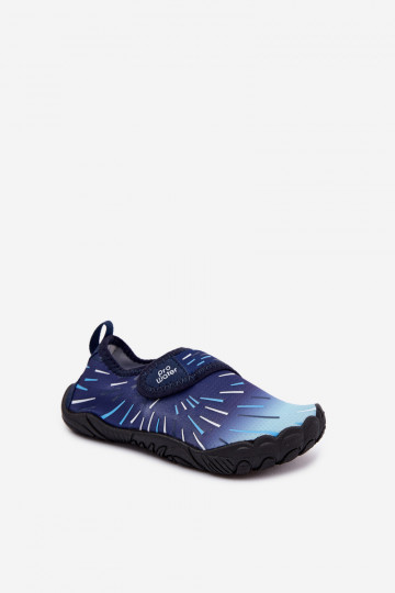 Sapatos infantis azul escuro com fechos adesivos PROINATER PRO-26-48-102K