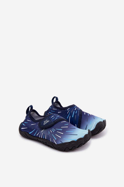 Sapatos infantis azul escuro com fechos adesivos PROINATER PRO-26-48-102K