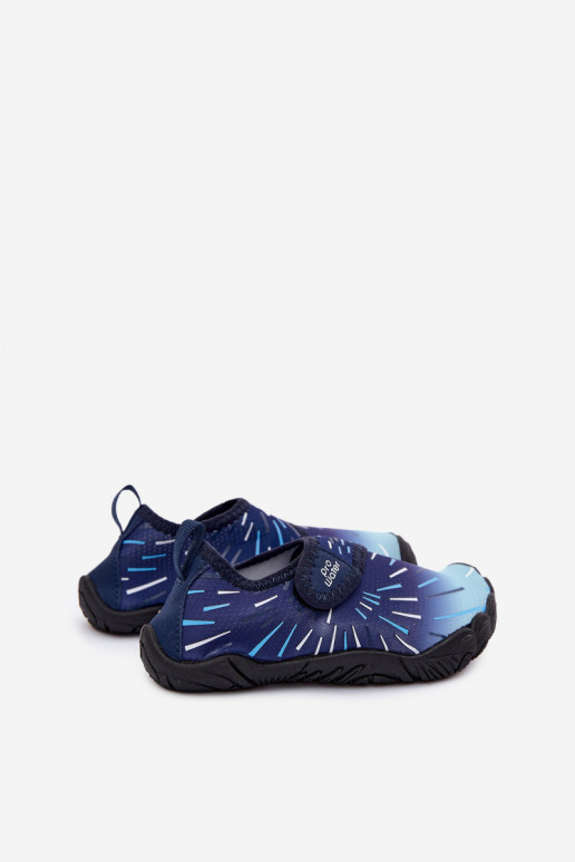 Sapatos infantis azul escuro com fechos adesivos PROINATER PRO-26-48-102K