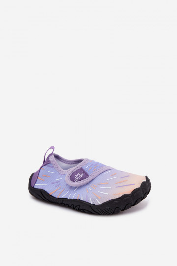 Sapatos infantis roxos com fechos adesivos PROINATER PRO-26-48-103K
