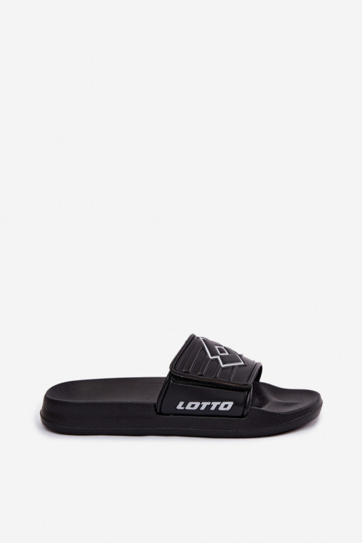 Chinelos pretos unisex LOTTO FLYDE 2400940U-1110